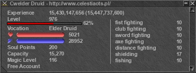 Signature for player Cwelder Druid