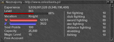 Signature for player Nieznajomy